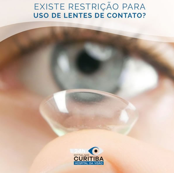 restrições para o uso de lentes de contato em curitiba