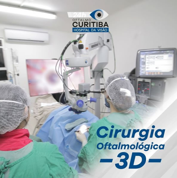 cirurgia oftalmológica 3d em Curitiba